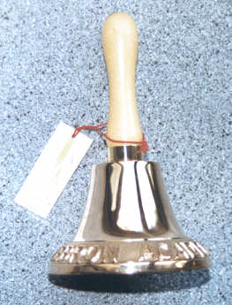 M207 hand bell with lettering